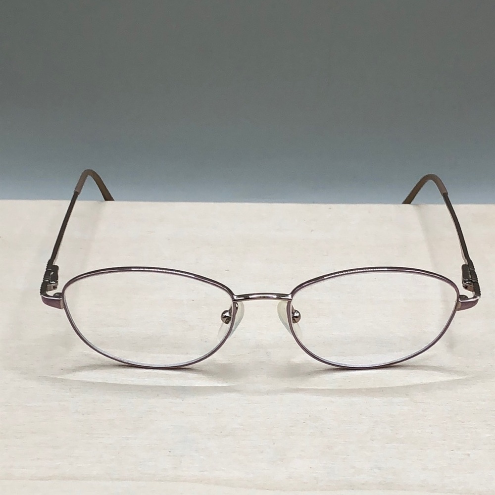 Tres jolie 113 613 glasses FRAMES ONLY Oval 52-17-130 Lavender Silver